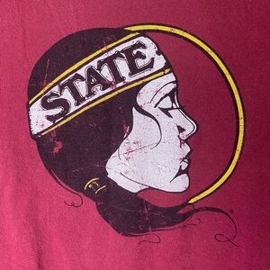 Vintage Nike Florida State Seminole M Medium  maroon college team tee ACC